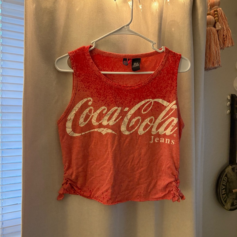 Coca Cola Red Crop Top with Logo